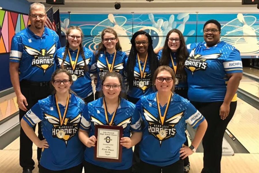 The girls bowling was victorious and finished first in the Lila Furnish Baker Tournament on Sunday, Jan. 6.