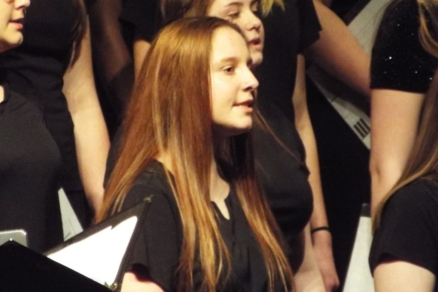 Sophomore Alexis Williams values her ability to sing and is thankful to be a part of A Capella choir.