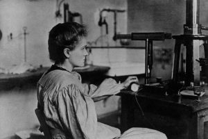 Marie Curie spent most of her life in the lab, paving the way for future female scientists.