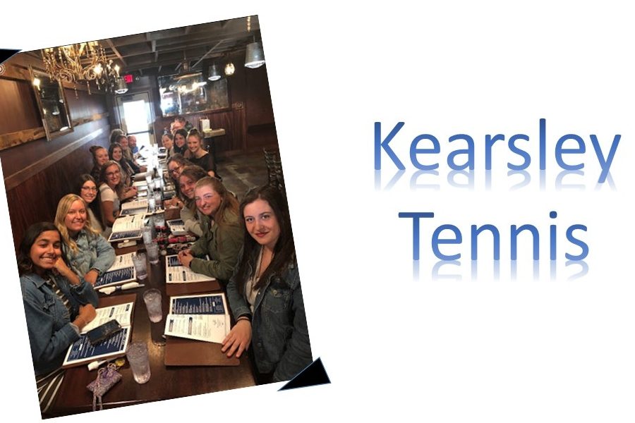 The+tennis+team+enjoys+dinner+together+while+competing+at+the+Twin+Bay+Quad+Tournament+in+Traverse+City%2C+Saturday%2C+April+20.