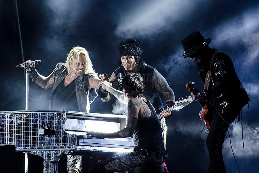 Motley+Crue+performs+in+Sweden+during+a+2012+concert.+The+band+will+reunite+for+a+2020+American+tour+with+Def+Leppard+and+Poison.