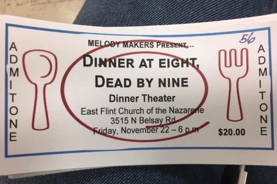 Choir is hosting this years annual play, Dinner at Eight, Dead by Nine on Friday, Nov. 22 and Saturday, Nov. 23.