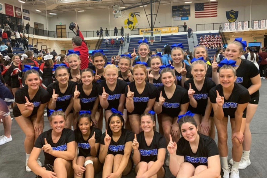 Competitive cheer placed first during its first competition of the season Saturday, Dec. 14.