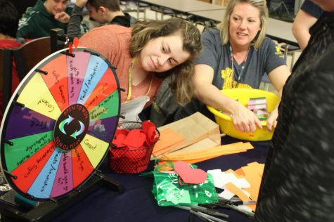 The RAHS clinic promotes safe relationships with a lunchroom display educating students on relationship violence Tuesday, Feb. 3. The display will be featured every Tuesday in February.