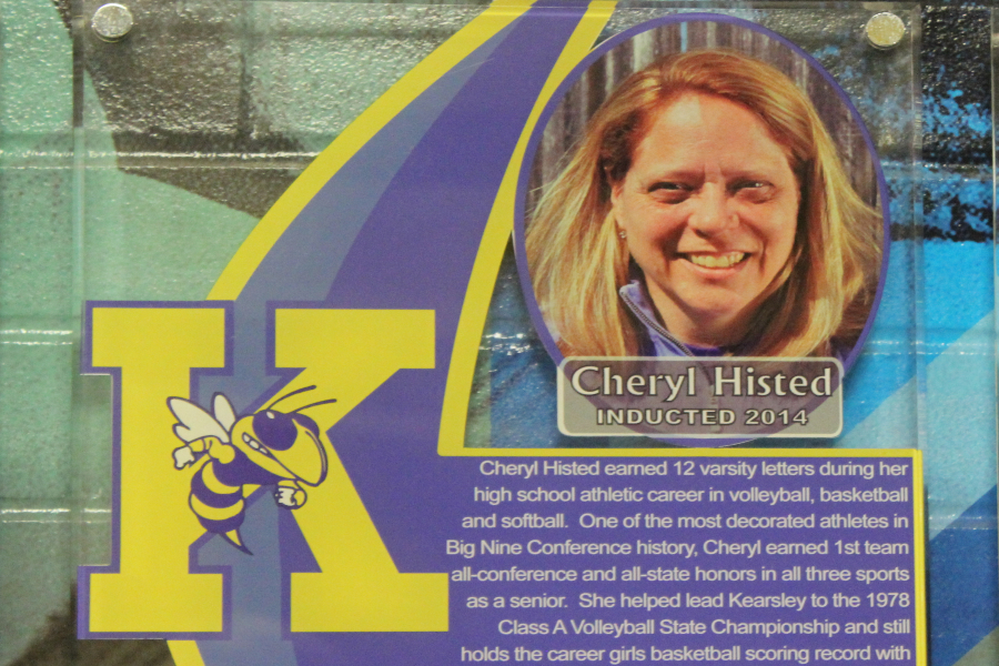 Ms. Cheryl Histed was inducted into the Kearsley Hall of Fame in 2014. 