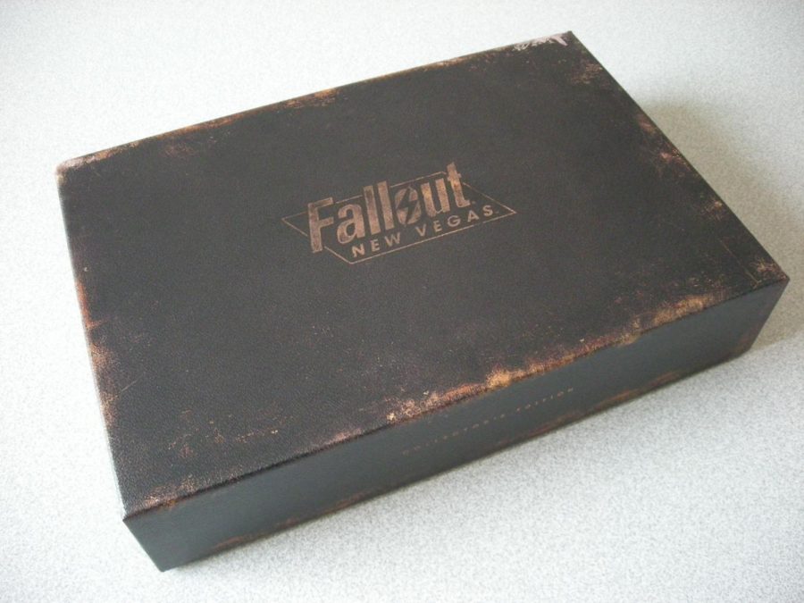 A collectors edition of Fallout: New Vegas gave players chips representing the major casinos in the game, a deck of specialty cards, a DVD detailing its creation, a graphic novel, and a platinum chip.
