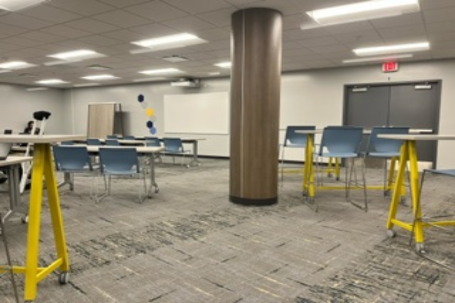 One of the 5 new learning zones in the media center.